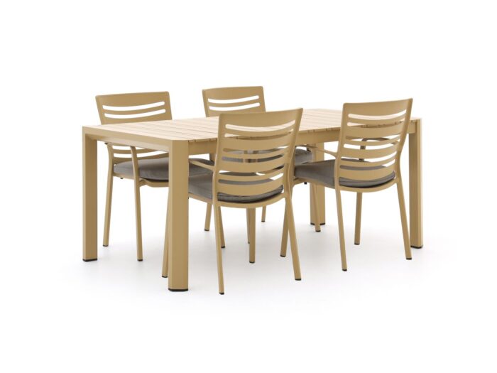 Hartman tuinmeubelen Hartman Alexandra dining tuinset 5-delig Laagste prijsgarantie! – Taupe