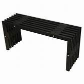 Buitengewoon de boet D-bench 100 pine black oiled L 100 cm – zwart