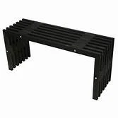 Buitengewoon de boet D-bench 100 pine black oiled L 100 cm - zwart