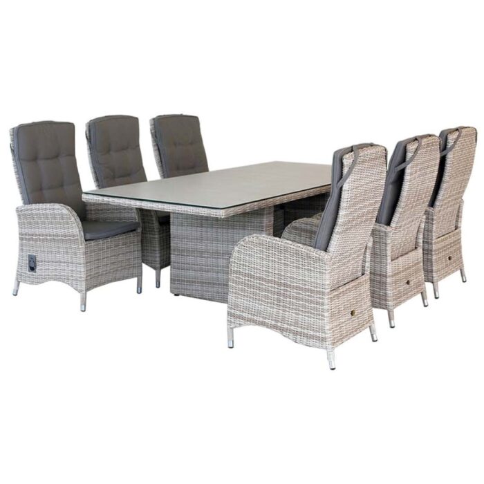 Oosterik home Diningset santa maria honeydew beige – bruin