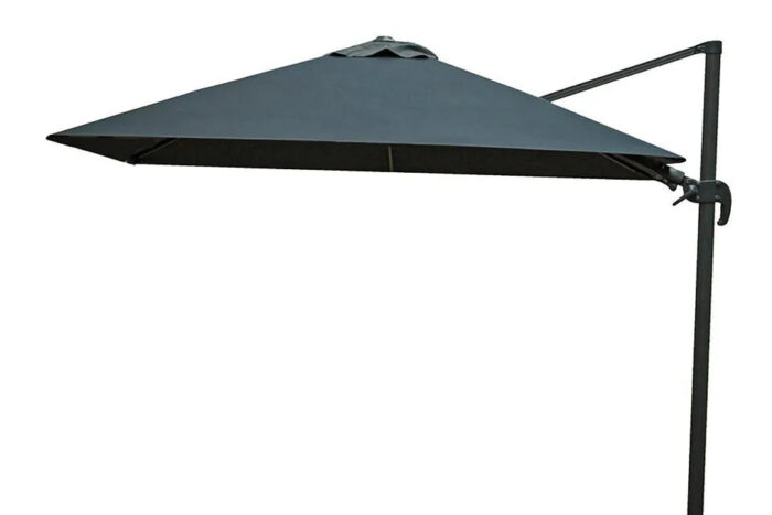 Fonteyn Zweefparasol 300 x 300 cm Shadow LED Antraciet/Faded Black Collectie