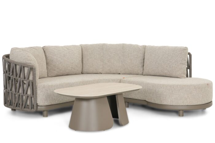 Santika Furniture Cayora organisch loungeset 3-delig -2 – Taupe-naturel-bruin