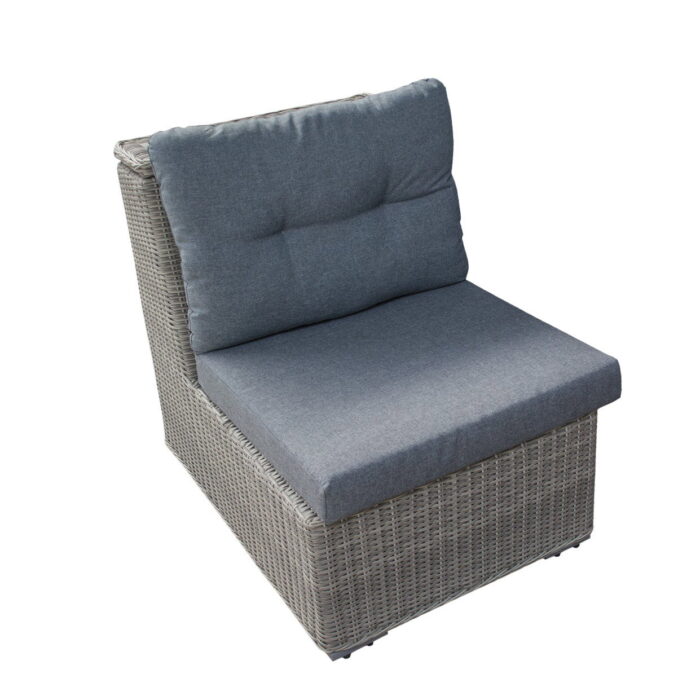 Own Carvalho Midden Element Off White Half Rond Wicker – wit