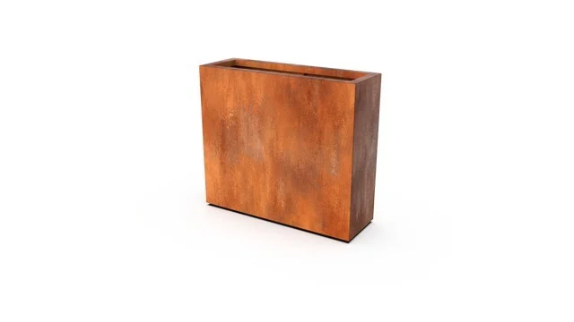 Geroba Plantenbak Artesa roestkleurig 90x30x80 cm - bruin