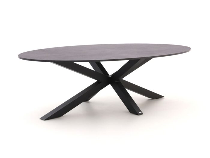 Bellagio tuinmeubelen + 10% kassakorting | Bellagio Induno Ellips dining tuintafel 280x130cm – Grijs