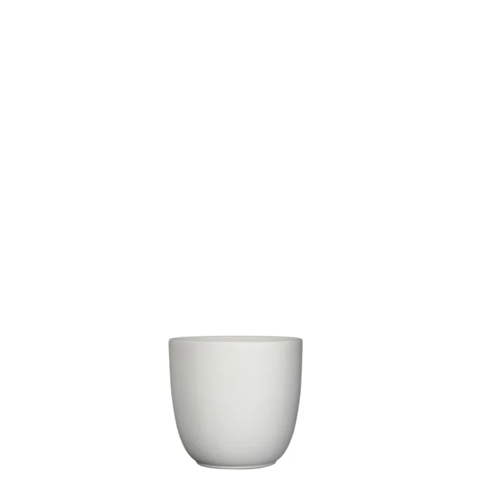 Mica decorations Bloempot Pot rond es/10.5 tusca 11 x 12 cm wit mat Mica