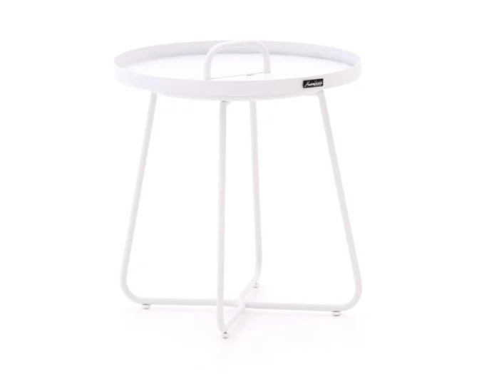 Manifesto Furniture Pito bijzet tuintafel ø 50cm (h:55cm) - Wit