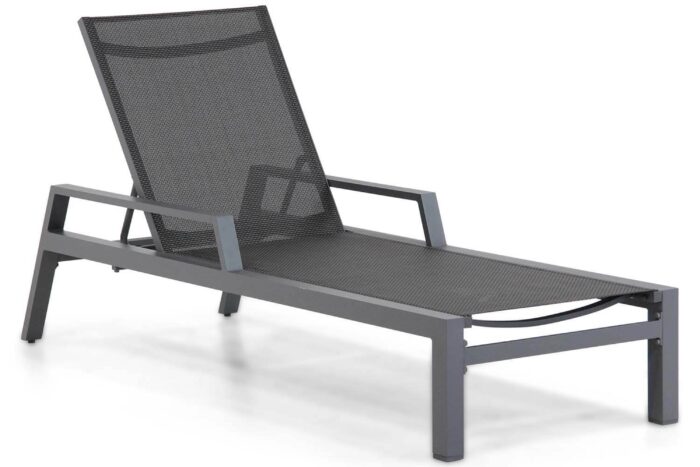 Lifestyle Garden Furniture Licata ligbed verstelbaar – Grijs-antraciet