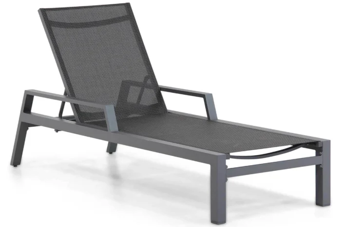 Lifestyle Garden Furniture Licata ligbed verstelbaar - Grijs-antraciet