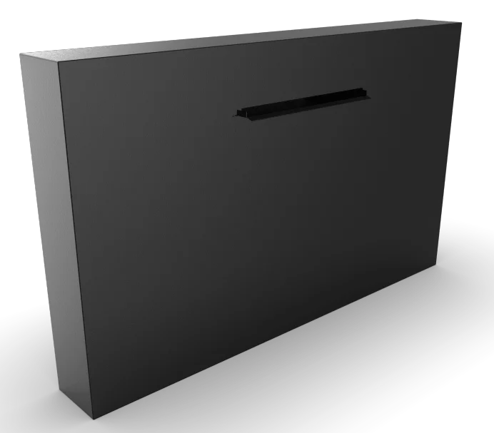 Geroba Cascadi Aluminium Watervalelement naast vijver 2000 x 250 x 1200 mm - zwart