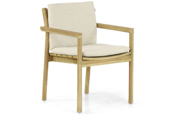 Santika Furniture Suka dining tuinstoel – Old teak greywash