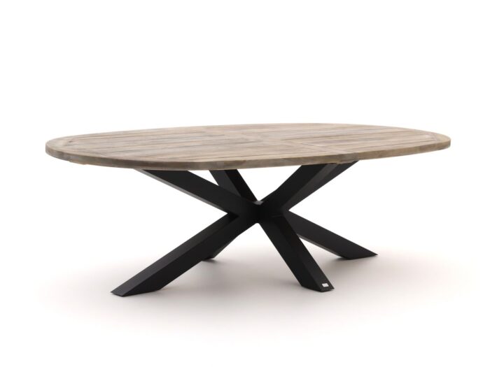 ROUGH Furniture ROUGH-Y Ellips low dining tuintafel 240x120cm Laagste prijsgarantie! – Bruin