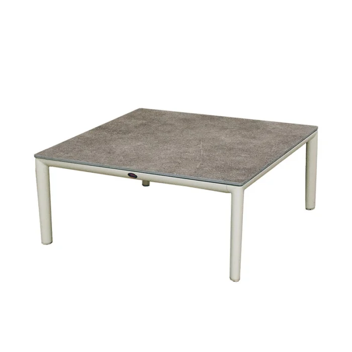 Oosterik home Keystone lounge tafel sunny creme B 90 x D 90 x H 38 cm