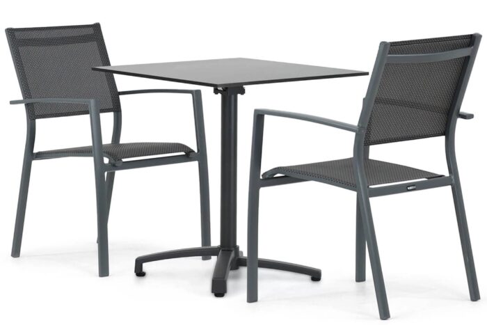 Lifestyle Garden Furniture Sella/Marano 70 cm dining tuinset 3-delig – Grijs-antraciet
