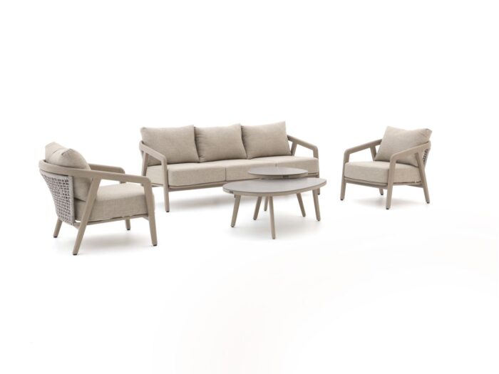 Manifesto Furniture Manifesto Caldarola stoel-bank loungeset 5-delig 5-zits Laagste prijsgarantie! – Bruin