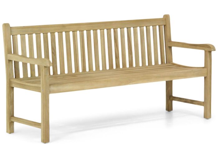 Garden Collections Preston houten tuinbank teak 180 cm – Old teak greywash