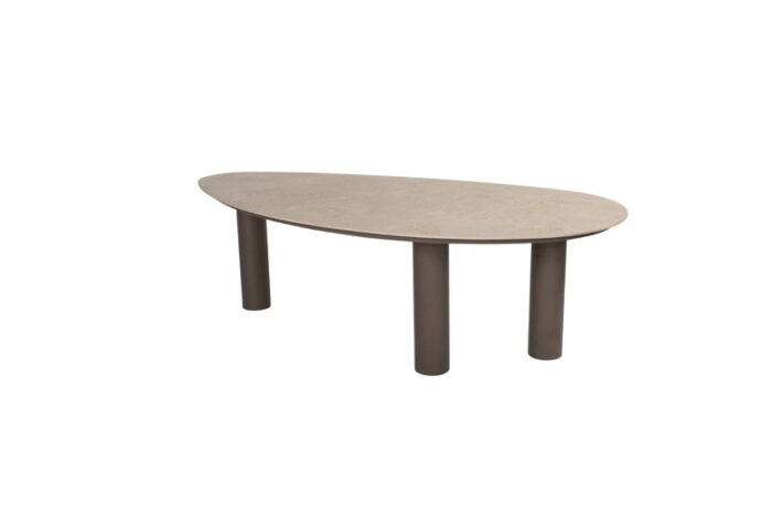 4so Arizona dining tafel keramiek sabia panna 240 x 120 cm poten met blad