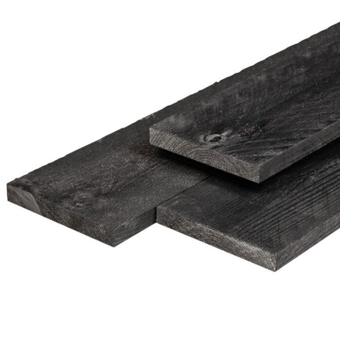 Tuindeco Plank douglas zwart geimpregneerd 1,6×14,0x400 cm