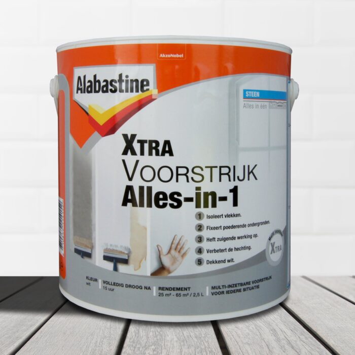 Alabastine Voorstrijk Extra All In 1 Wit 2,5L