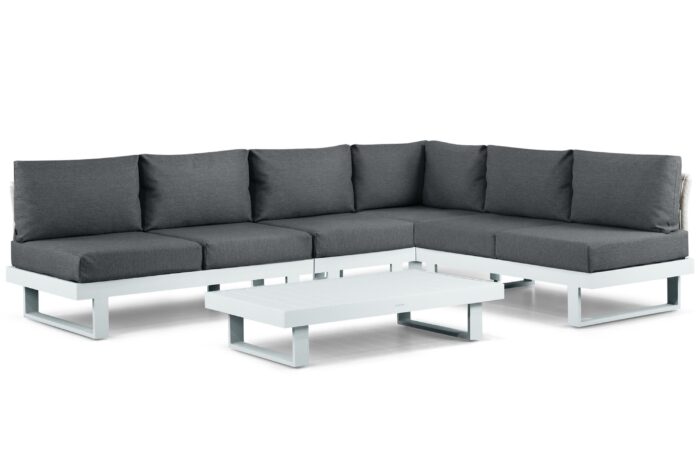 Lifestyle Garden Furniture Lorenzo hoek loungeset 5-delig – Wit