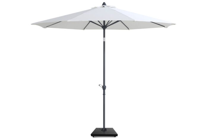 Camello Valerio stokparasol 3m (excl. voet) – Wit