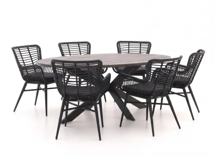 Intenso Furniture Asti/Fidenza ovaal 220cm dining tuinset 7-delig