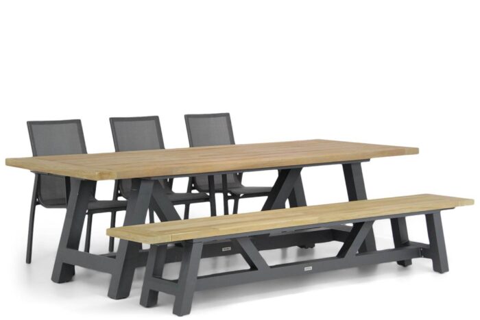 Lifestyle Garden Furniture Ultimate/Trente 260 cm dining tuinset 5-delig – Grijs-antraciet
