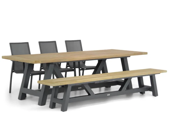 Lifestyle Garden Furniture Ultimate/Trente 260 cm dining tuinset 5-delig - Grijs-antraciet
