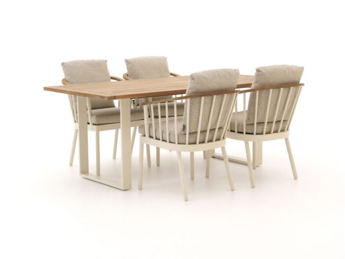 Apple Bee Condor 190cm dining tuinset 5-delig Laagste prijsgarantie! – Grijs