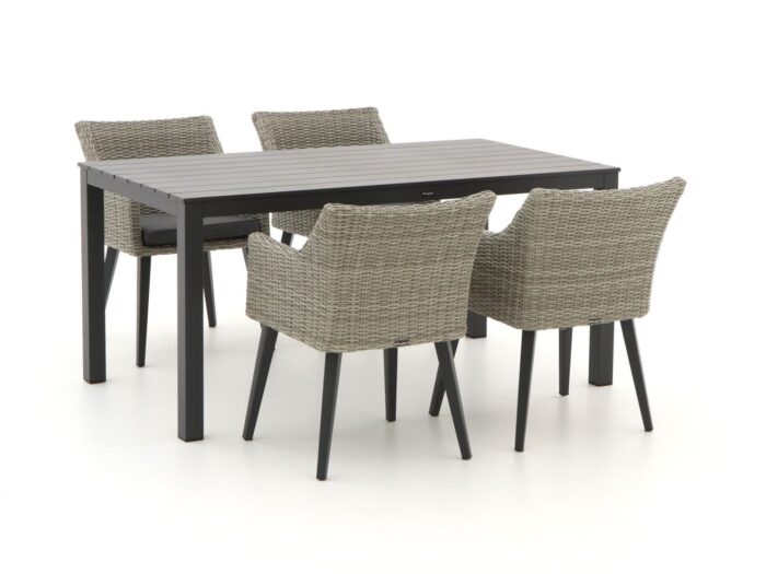 Manifesto Furniture Manifesto Matese/Menzano 160cm dining tuinset 5-delig Laagste prijsgarantie! – Grijs