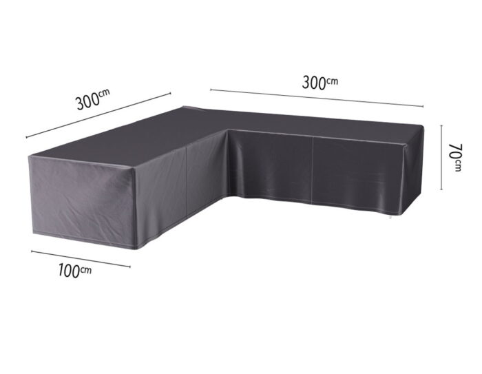 Aerocover Hoes loungeset hoek 300 x 300 x 100 x 70 cm – grijs