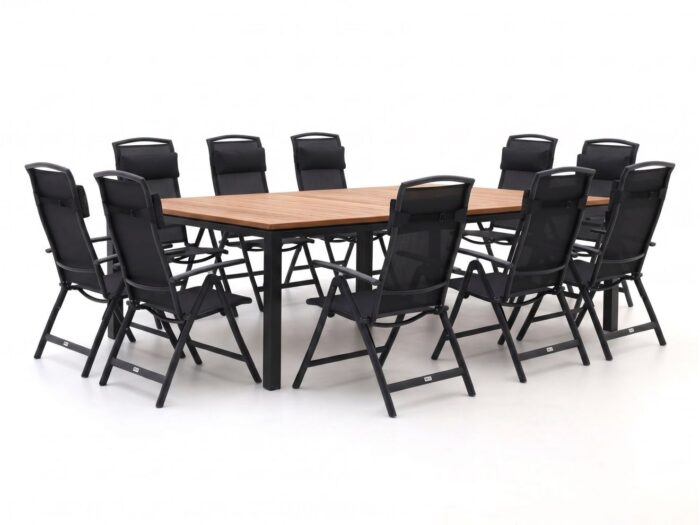 Forza Furniture + 10% kassakorting | Forza Capri/Linosa 240x160cm dining tuinset 11-delig verstelbaar