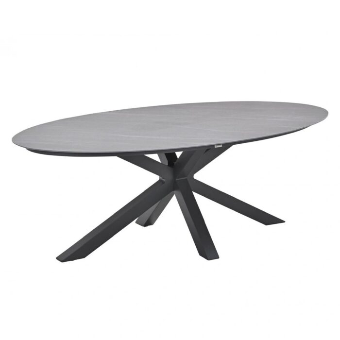Garden impressions Scotland Tuintafel Napoli Grey 230×115 cm – grijs