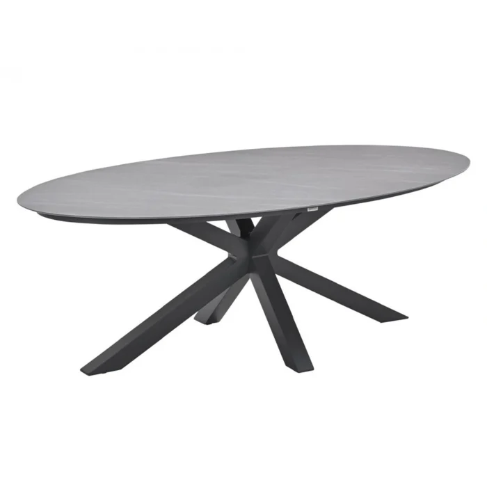 Garden impressions Scotland Tuintafel Napoli Grey 230x115 cm - grijs