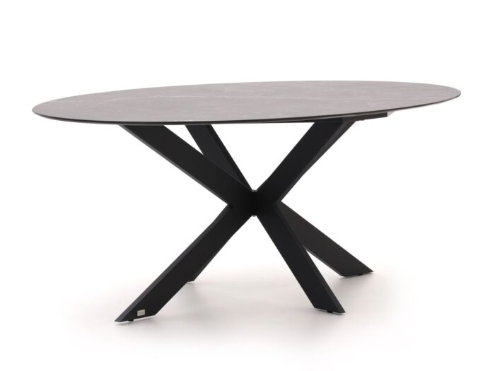 Bellagio tuinmeubelen Furato ellips dining tuintafel 200x110cm – Zwart
