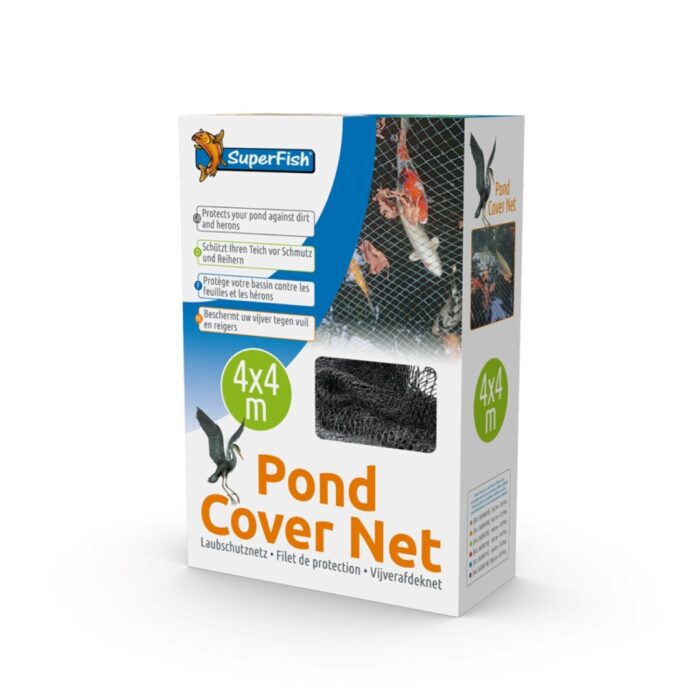 Superfish Vijverafdeknet 4 X 4 M 10 Pinnen vijver