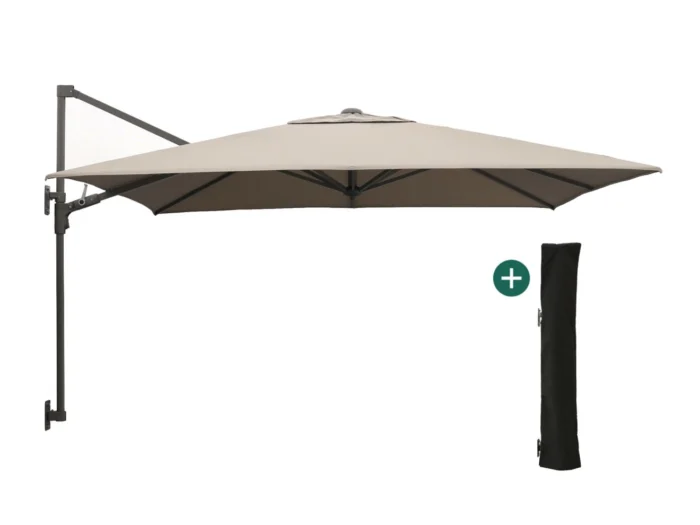 Shadowline muurparasol 250x250cm - Taupe