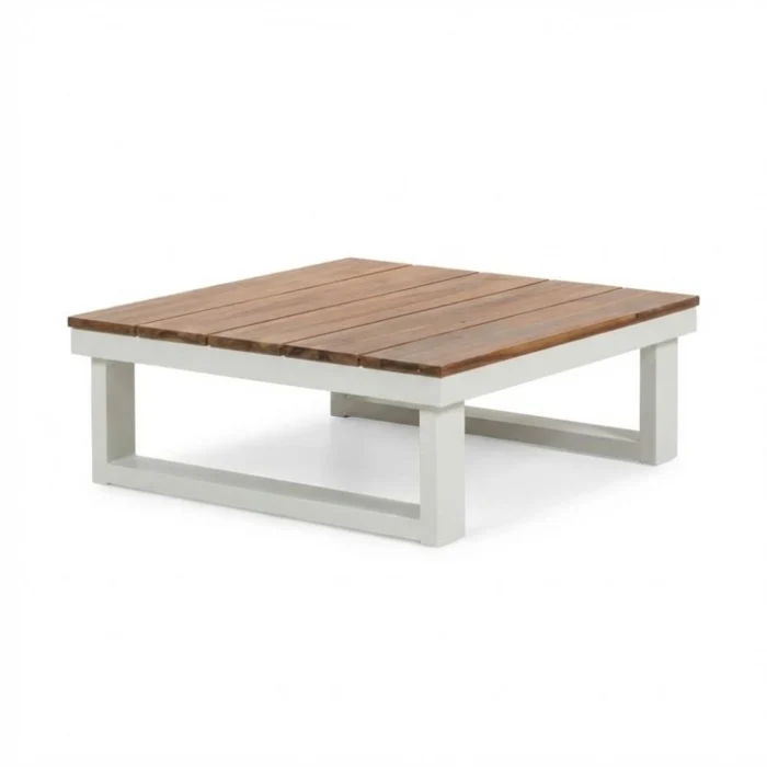 LUX outdoor living Canyon loungetafel | aluminium + hardhout | wit