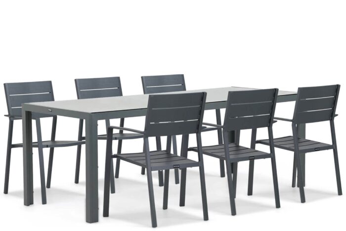 Lifestyle Garden Furniture Stella/Venustas 210 cm dining tuinset 7-delig – Grijs-antraciet