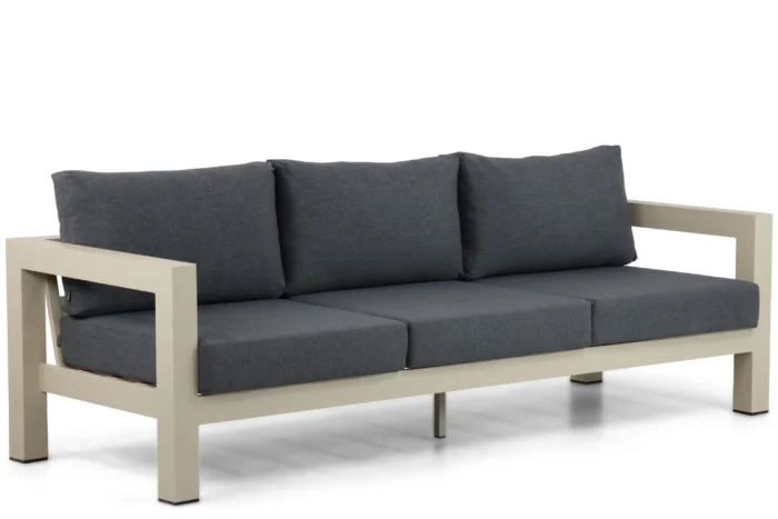 Lifestyle Garden Furniture Luca lounge tuinbank 3-zits - Taupe-naturel-bruin