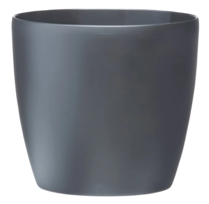 Elho Bloempot Brussels rond 20 cm antraciet - zwart