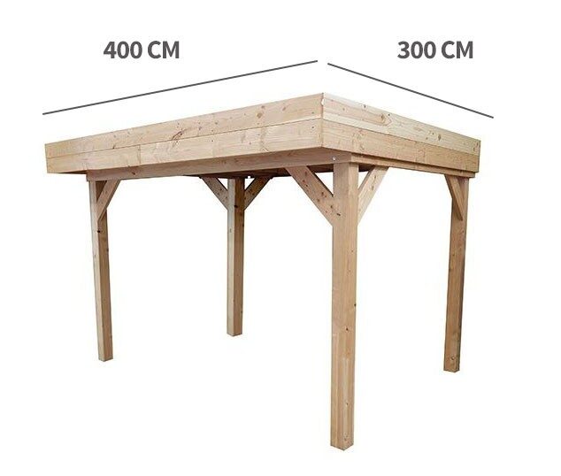 Buitengewoon de boet Veranda Overkapping Marcel 43, 400 cm x 300 cm Buitengewoon Boet