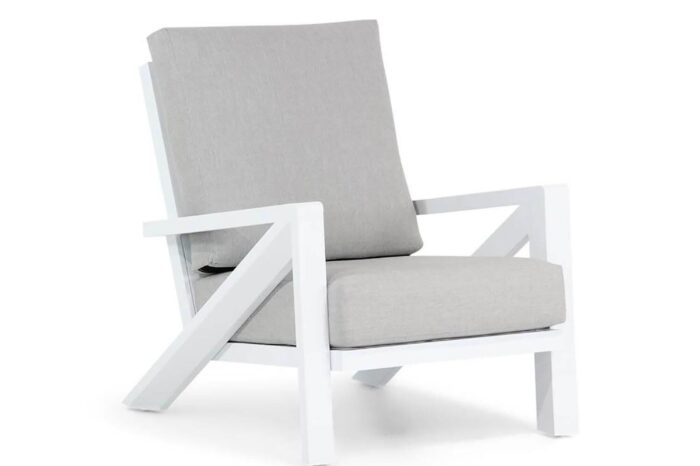 Santika Furniture Cinta lounge tuinstoel Quick Dry Foam – Wit