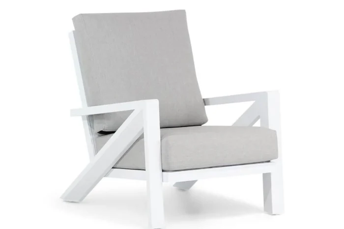 Santika Furniture Cinta lounge tuinstoel Quick Dry Foam - Wit