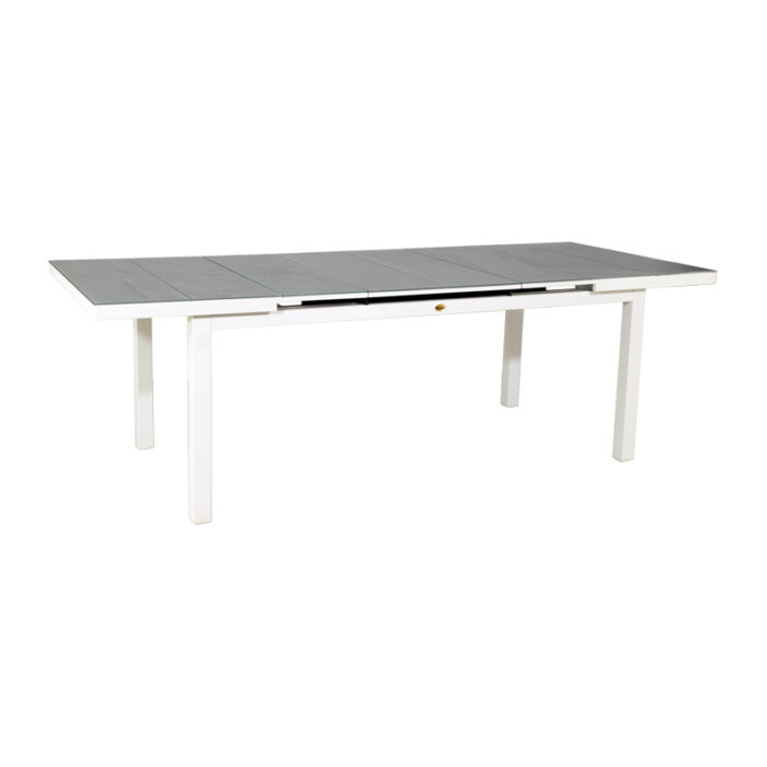 Oosterik home Uitschuifbare dining tafel Plainfield Sky White – wit