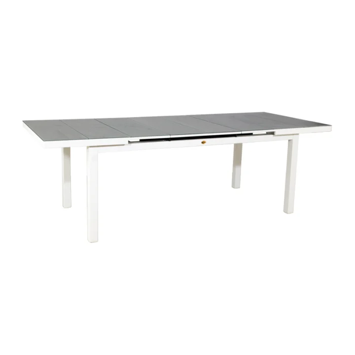 Oosterik home Uitschuifbare dining tafel Plainfield Sky White - wit