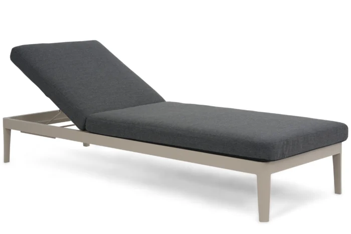 Lifestyle Garden Furniture Mateo ligbed met kussen loft/carbon - Taupe-naturel-bruin