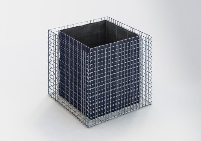 Gabiona Deutschland Rechthoekig verhoogd bed 100 cm x 90 cm x 100 cm (L x H x D), maaswijdte 5 x 5 cm, wanddikte 10 cm