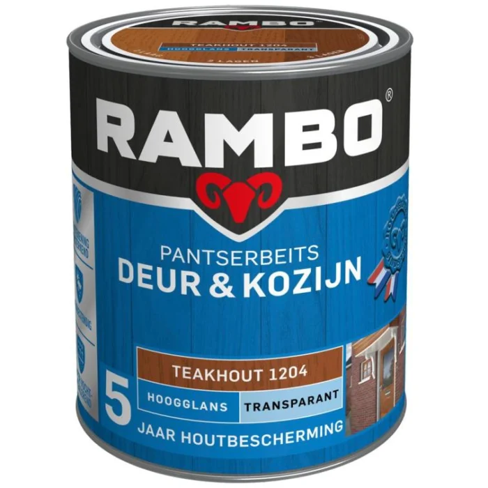 Rambo Pantserbeits deur en kozijn hg tr. 1204 0,75l - hout