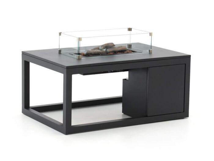 Cosiraw lounge vuurtafel 120x80x55cm Laagste prijsgarantie! – Grijs